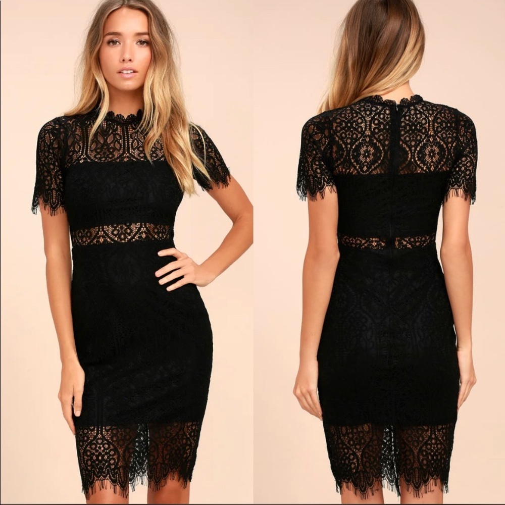 Lace Dress Black NWT